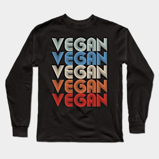 Vegan Retro Long Sleeve T-Shirt